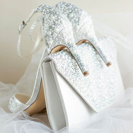 lace and favour wedding shoes