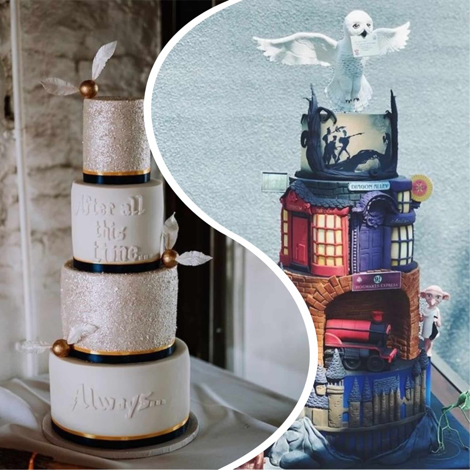 Harry Potter Wedding Cakes Capesthorne Hall And Weddings 6035