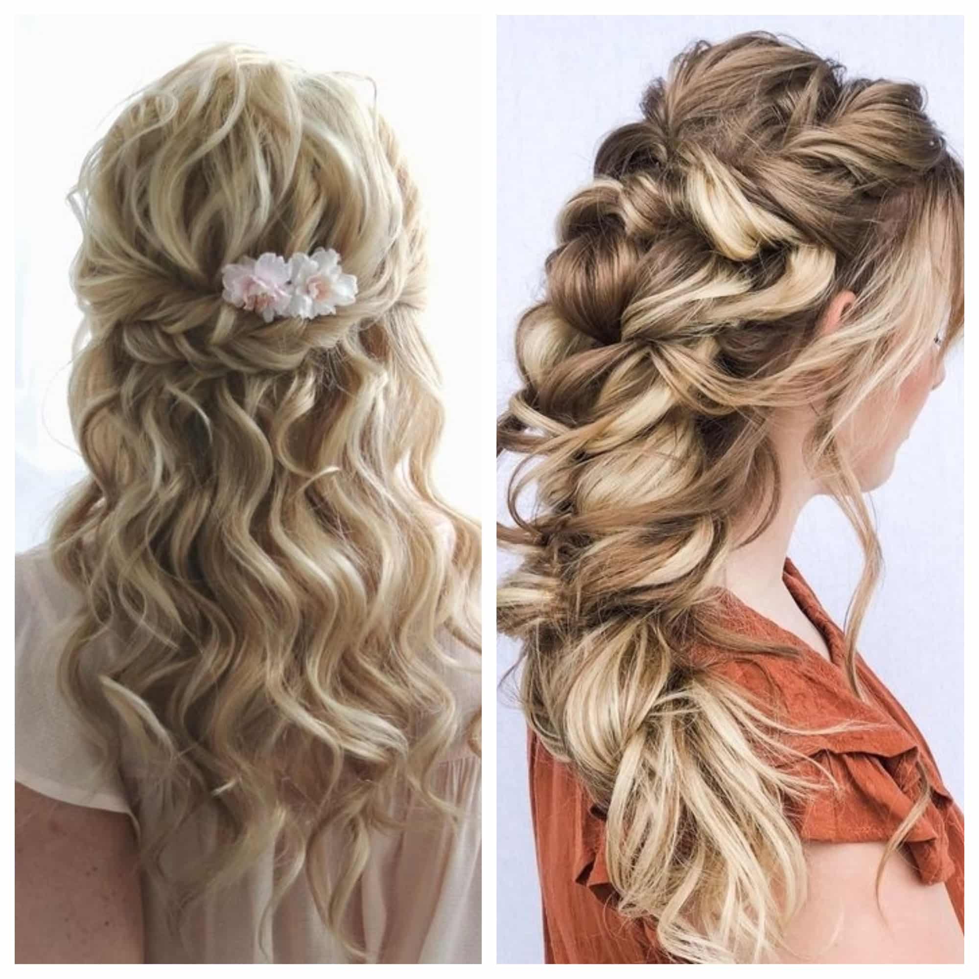 bridal long hair style